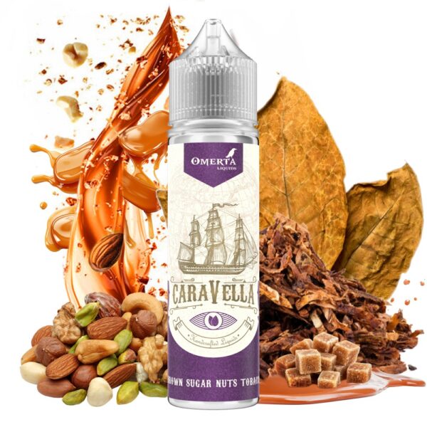 omerta-caravella-brown-sugar-nuts-tobacco-15ml-60ml-wakeandvape Brown Sugar Nuts Tobacco Caravella 15ml/60ml - Omerta