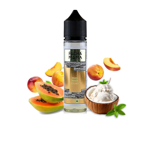 pacha-peach-papaya-coconut-60ml-10ml-rodakino-karyda-wakeandvape Peach Papaya Coconut Cream 10ml/60ml - Pacha Mama