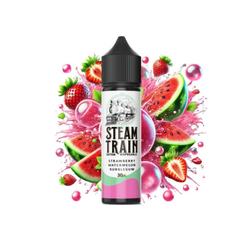 strawberry-watermelon-bubblegum-disposable-edition-steam-train-20ml-60ml-wakeandvape Strawberry Watermelon Bubblegum Disposable Edition 20ml/60ml - Steam Train