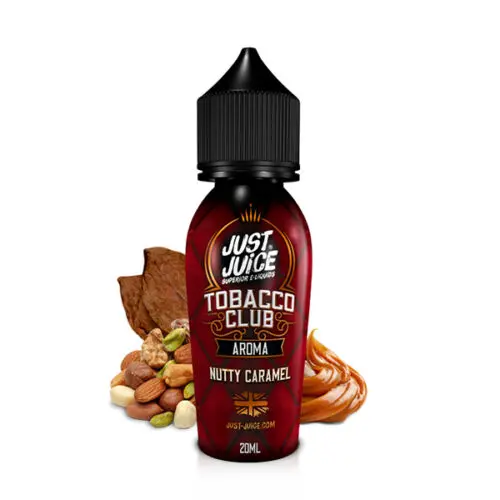 just-juice-nutty-caramel-60ml-wakeandvape-500x500 Υγρό αναπλήρωσης για ηλεκτρονικό τσιγάρο με πλούσια γεύση και έντονο άρωμα για μοναδική εμπειρία ατμίσματος. Κατάλληλο για όλα τα ηλεκτρονικά τσιγάρα και συμβατό με όλες τις συσκευές vape, προσφέρει ισορροπημένο χτύπημα και απολαυστικό vaping καθ’ όλη τη διάρκεια της ημέρας. Ιδανική επιλογή για όσους αναζητούν ποιοτικά υγρά αναπλήρωσης για καθημερινό άτμισμα. Το just-juice-nutty-caramel 60ml flavorshot με γευση καπνου και καραμέλας περιέχει 12ml pg. Συγκαταλέγεται στα ημικαπνικά είδη υγρών και υπάρχει η δυνατότητα προσθήκης νικοτίνης. Το Nutty Caramel συνδυάζει πούρα από εκλεκτό καπνό της Νικαράγουα, γνωστά για τον πλούσιο χαρακτήρα, το γεμάτο σώμα και τα έντονα αρώματα. Μια ποιοτική επιλογή για όσους εκτιμούν τα αυθεντικά πούρα, ιδανικά να συνοδεύονται με καραμελωμένους ξηρούς καρπούς για μια ολοκληρωμένη γευστική εμπειρία.